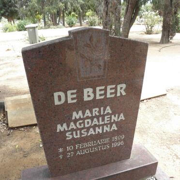 BEER Maria Magdalena Susanna, de 1899-1996