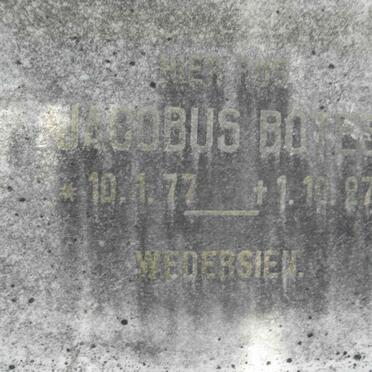 BOTES Jacobus 1877-1927
