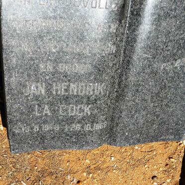 COCK Jan Hendrik, la 19?8-1968