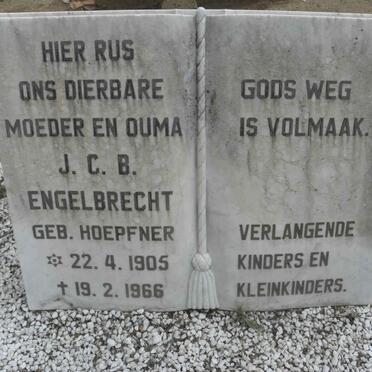 ENGELBRECHT J.C.B. nee HOEPFNER 1905-1966