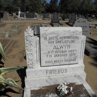 FRIEBUS Alwyn 1937-1959