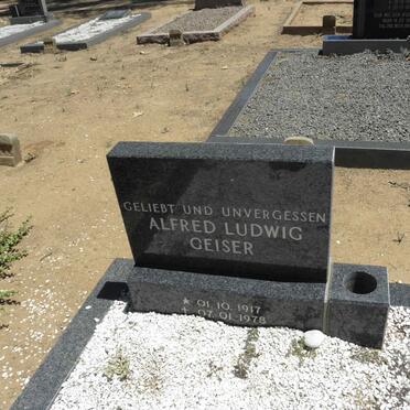 GEISER Alfred Ludwig 1917-1978