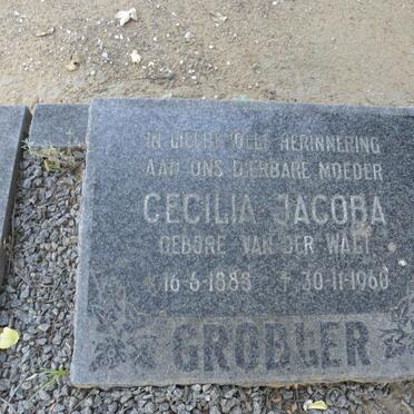 GROBLER Cecilia Jacoba nee VAN DER WALT 1888-1960