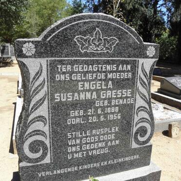 GRESSE Engela Susanna nee BENADE 1888-1956