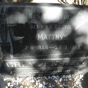 GREYVENSTEIN Matthys 1956-1969