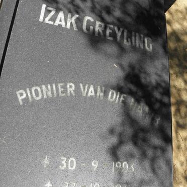 GREYLING Izak 1903-1971