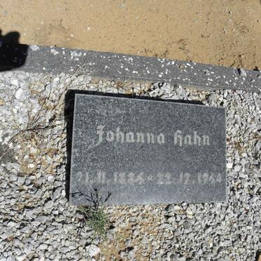 HAHN Johanna 1886-1964