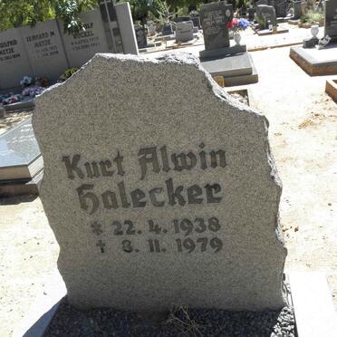 HALECKER Kurt Alwin 1938-1979