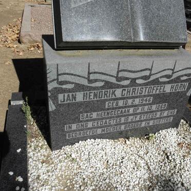 HORN Jan Hendrik Christoffel 1946-1969