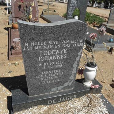 JAGER Lodewyk Johannes, de 1939-1998