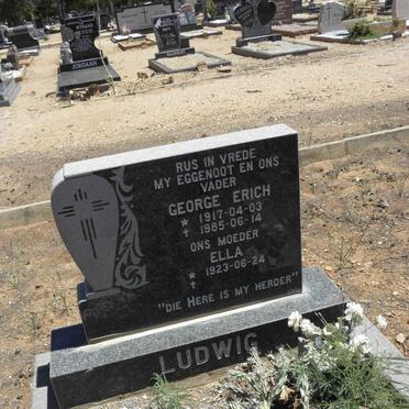 LUDWIG George Erich 1917-1985 &amp; Ella 1923-