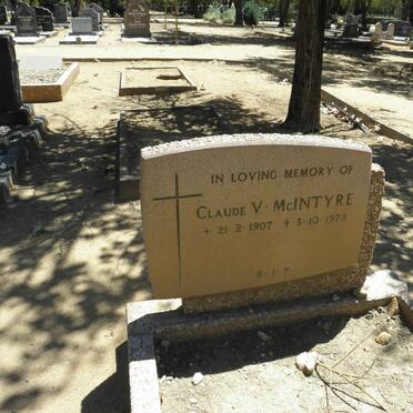 McINTYRE Claude V. 1907-1978