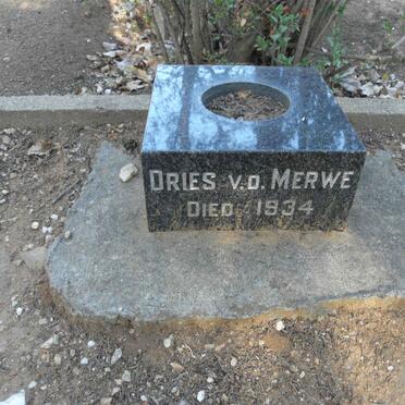 MERWE Dries, v.d. -1934