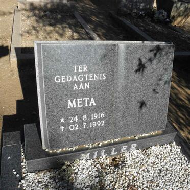 MILLER Meta 1916-1992