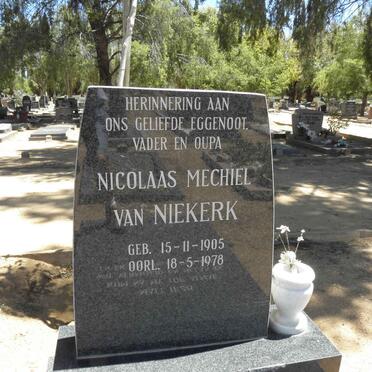 NIEKERK Nicolaas Mechiel, van 1905-1978