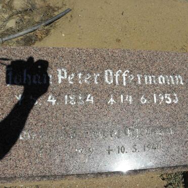 OFFERMANN Johan Peter 1884-1953