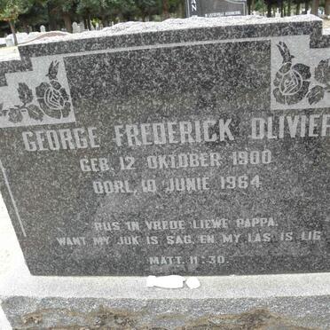 OLIVIER George Frederick 1900-1964