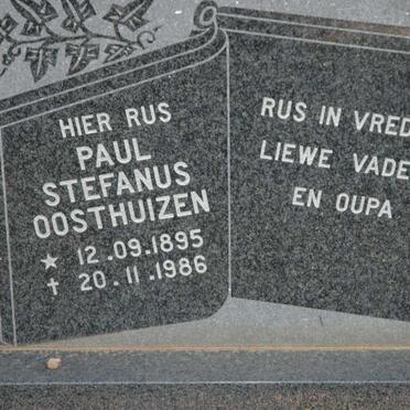 OOSTHUIZEN Paul Stefanus 1895-1986