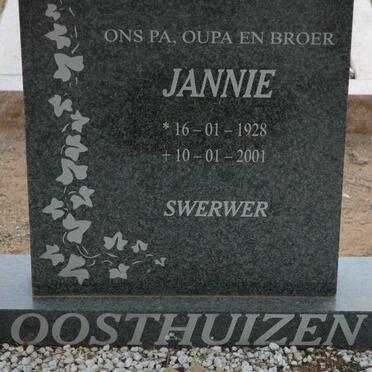 OOSTHUIZEN Jannie 1928-2001