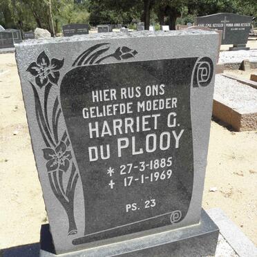 PLOOY Harriet G., du 1885-1969