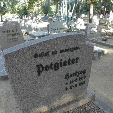POTGIETER Hertzog 1916-1974