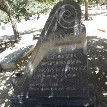 PREEZ Francois G., du 1948-1968