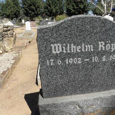 RÖPE Wilhelm 1902-1952