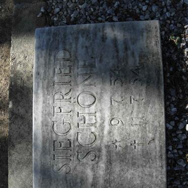 SCHONE Siegfried 1954-1954