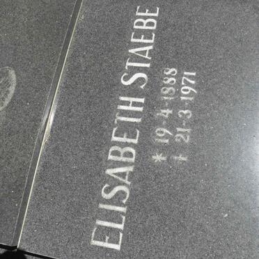 STAEBE Elisabeth 1888-1971
