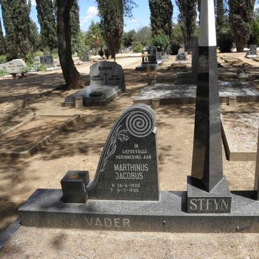 STEYN Marthinus Jacobus 1900-1980 