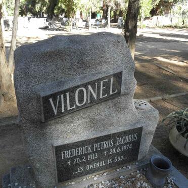 VILONEL Frederick Petrus Jacobus 1913-1974