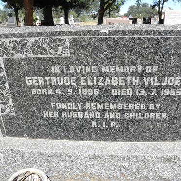 VILJOEN Gertrude Elizabeth 1896-1955