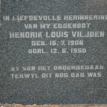 VILJOEN Hendrik Louis 1908-1950