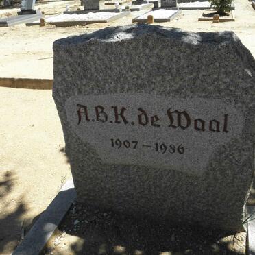 WAAL A.B.K., de 1907-1986