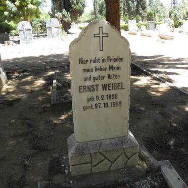 WEIGEL Ernst 1898-1928