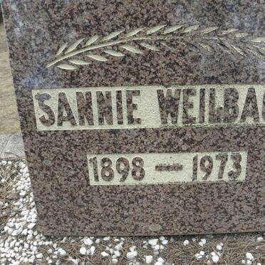 WEILBACH Sannie 1898-1973
