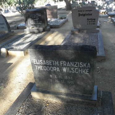 WILSCHKE Elisabeth Franziska Theodora 1894-1971