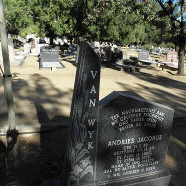 WYK Andries Jacobus, van 1959-1989