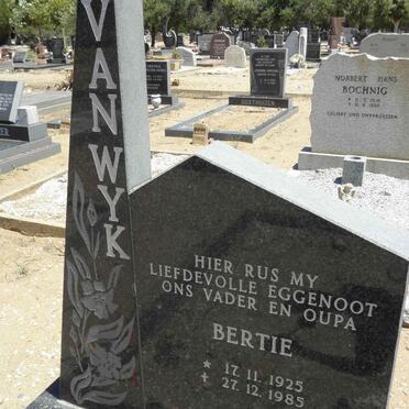 WYK Bertie, van 1925-1985