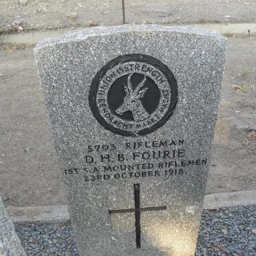 FOURIE D.H.B. -1918