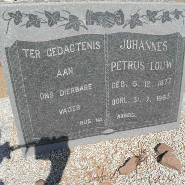 LOUW Johannes Petrus 1877-1963
