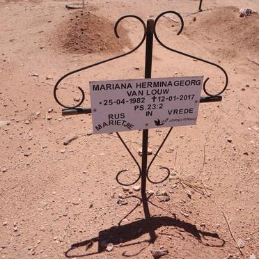 LOUW Mariana Hermina Georg, van 1982-2017