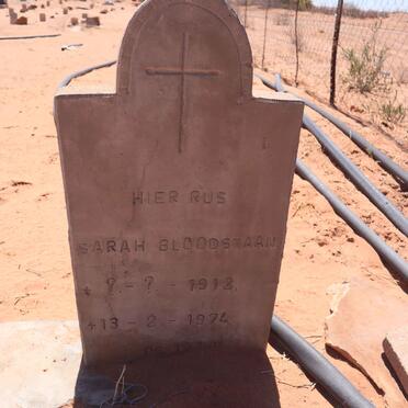 BLOODSTAAN Sarah 1912-1974