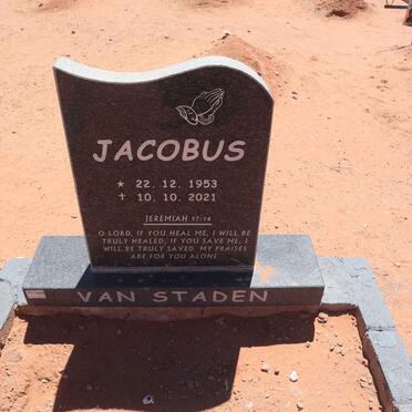 STADEN Jacobus, van 1953-2021