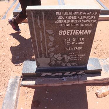 PAUL Boetieman 1938-2010