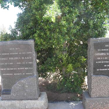 BLAAUW Ernst Philippus 1910-1965 &amp; Catharina Susanna 1910-1996