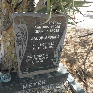MEYER Jacob Andries 1922-1996