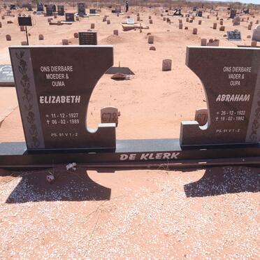 KLERK Abraham, de 1922-1992 & Elizabeth 1927-1989