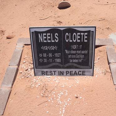 CLOETE Neels 1927-1980