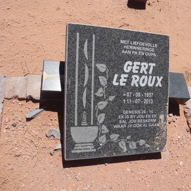 ROUX Gert, le 1957-2013